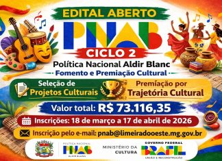 EDITAL PNAB CICLO 2 ESTÁ COM INSCRIÇÕES ABERTAS EM LIMEIRA DO OESTE
